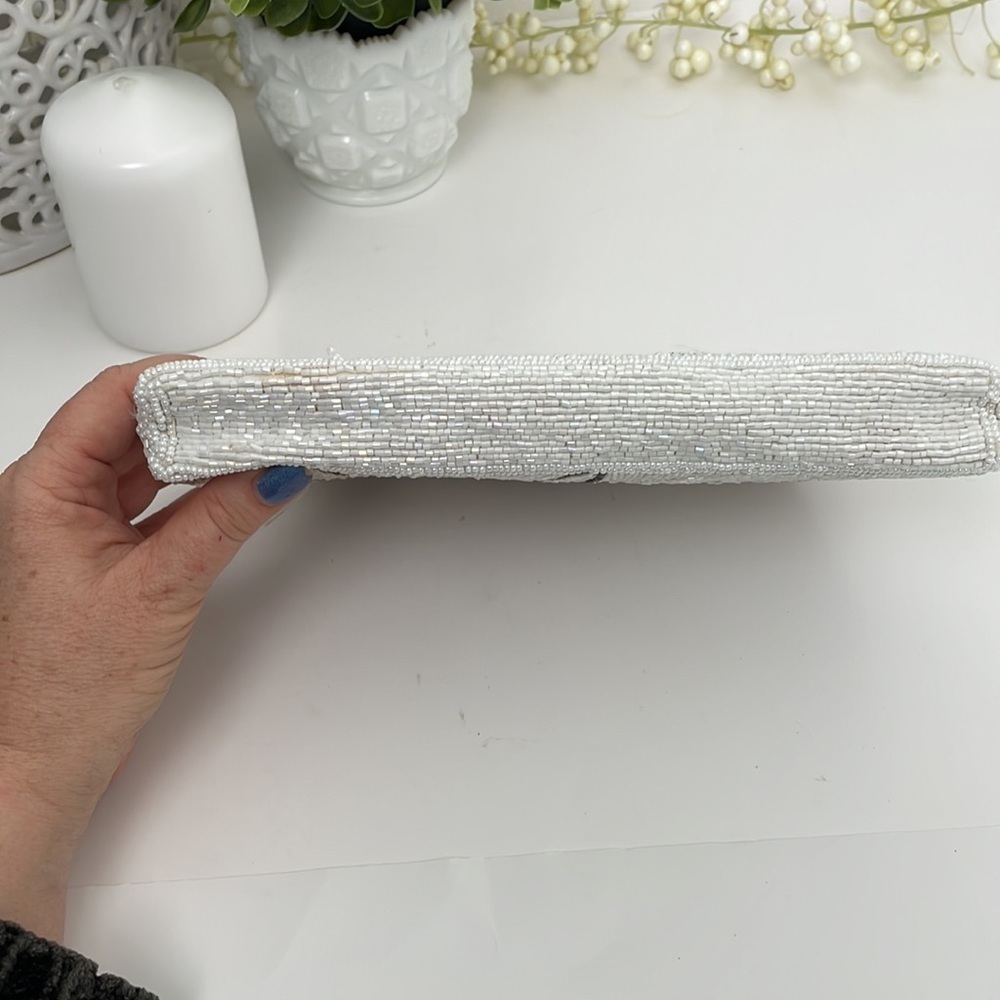 Rare Hand Breaded Vintage Clutch Bag Purse Read - Picture 9 of 16